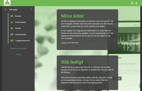 Logga in på mina sidor här .